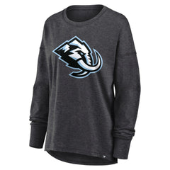 Utah Mammoth Fanatics Women's Primary Logo Legacy Long Sleeve T-Shirt Heather Charcoal