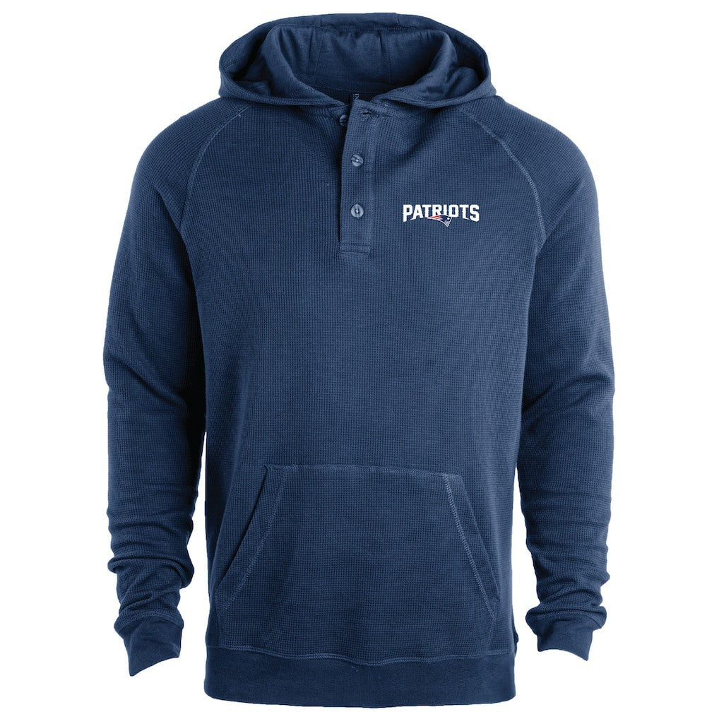 New England Patriots Dunbrooke Montana Raglan Thermal Hoodie - Navy outlet