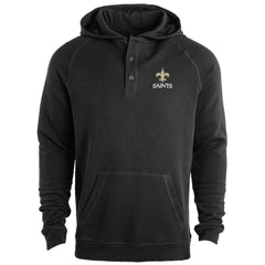New Orleans Saints Dunbrooke Montana Raglan Thermal Hoodie - Black sale
