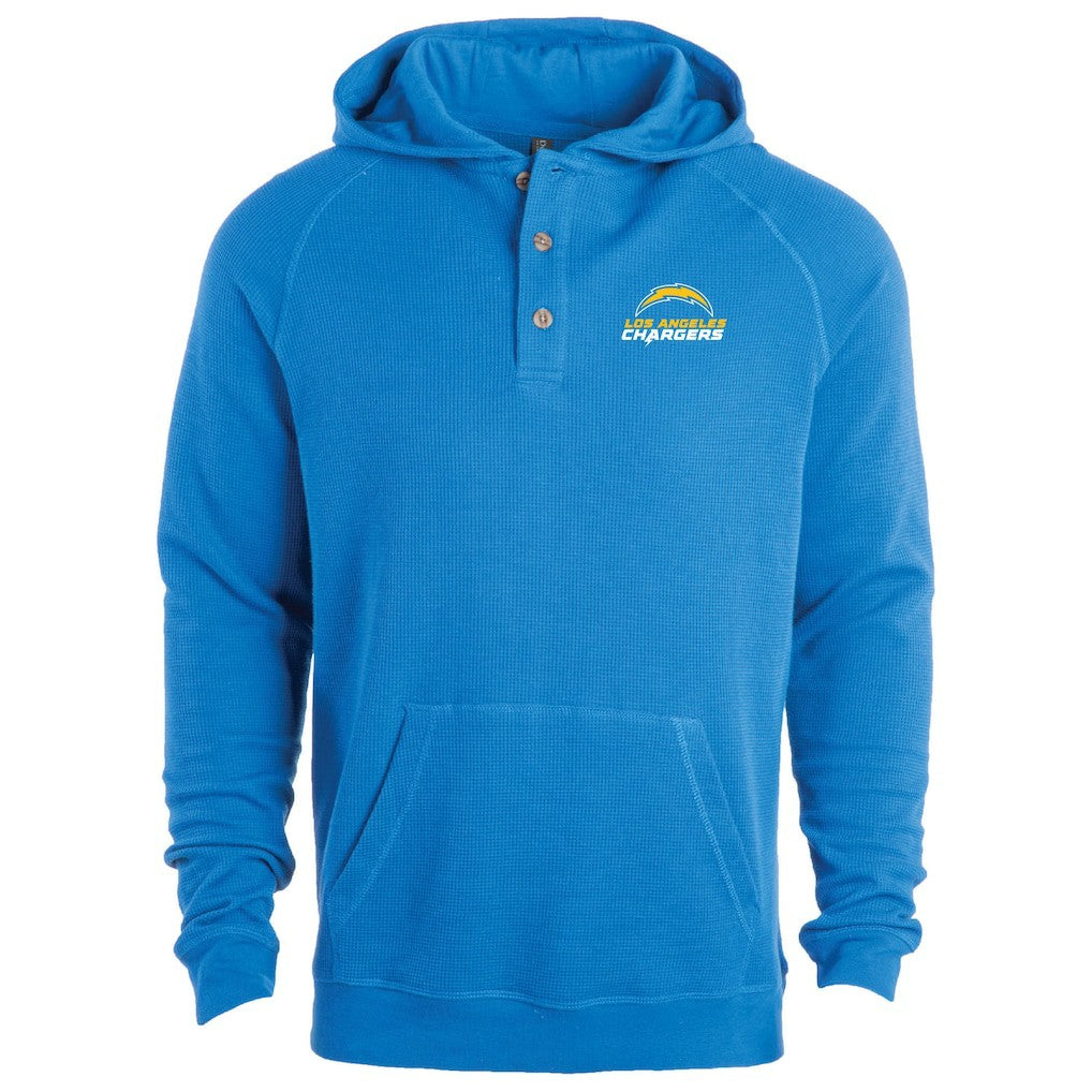 Los Angeles Chargers Dunbrooke Montana Raglan Thermal Hoodie - Royal discount
