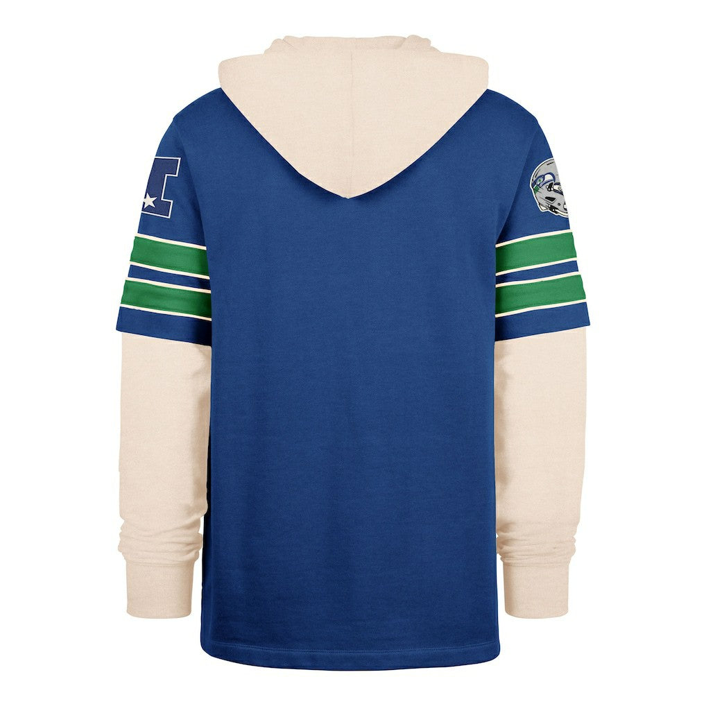 Seattle Seahawks '47 Big & Tall Split Zone Cornerback Hoodie - Royal outlet
