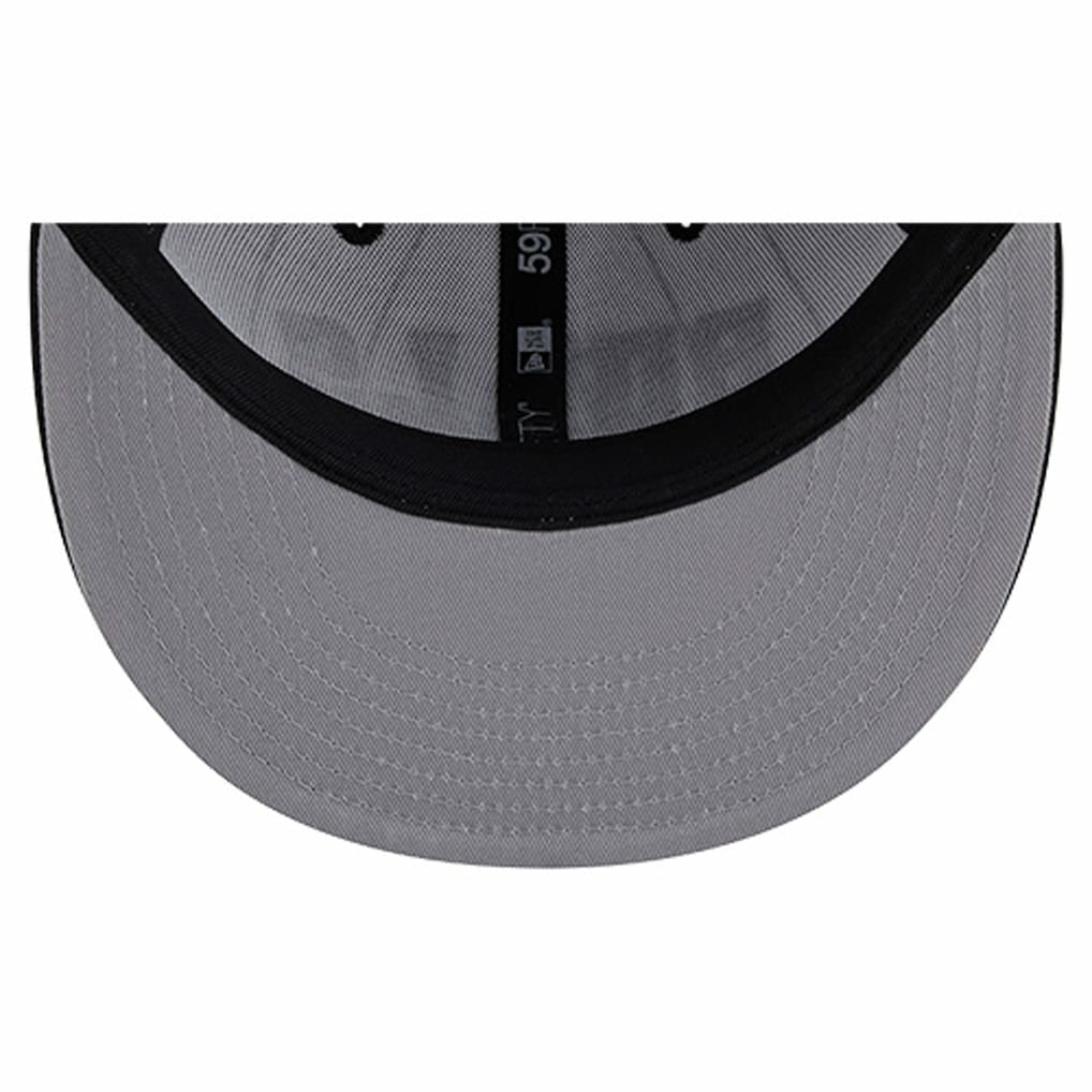 Chicago Bulls Wordmark Pinstripe 59FIFTY Fitted Hat - White | New Era discount