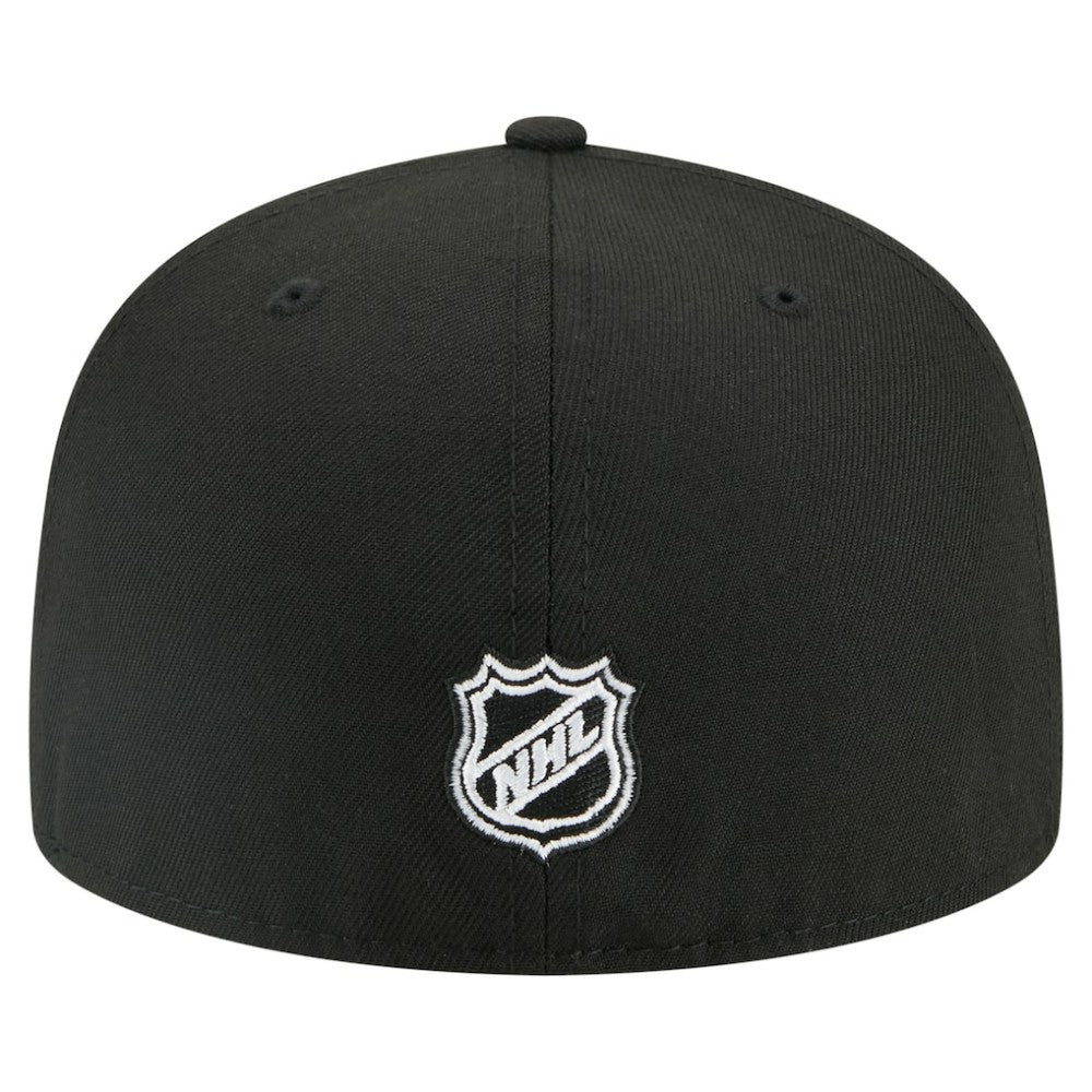 Washington Capitals New Era Faded Lines 59FIFTY Fitted Hat Black