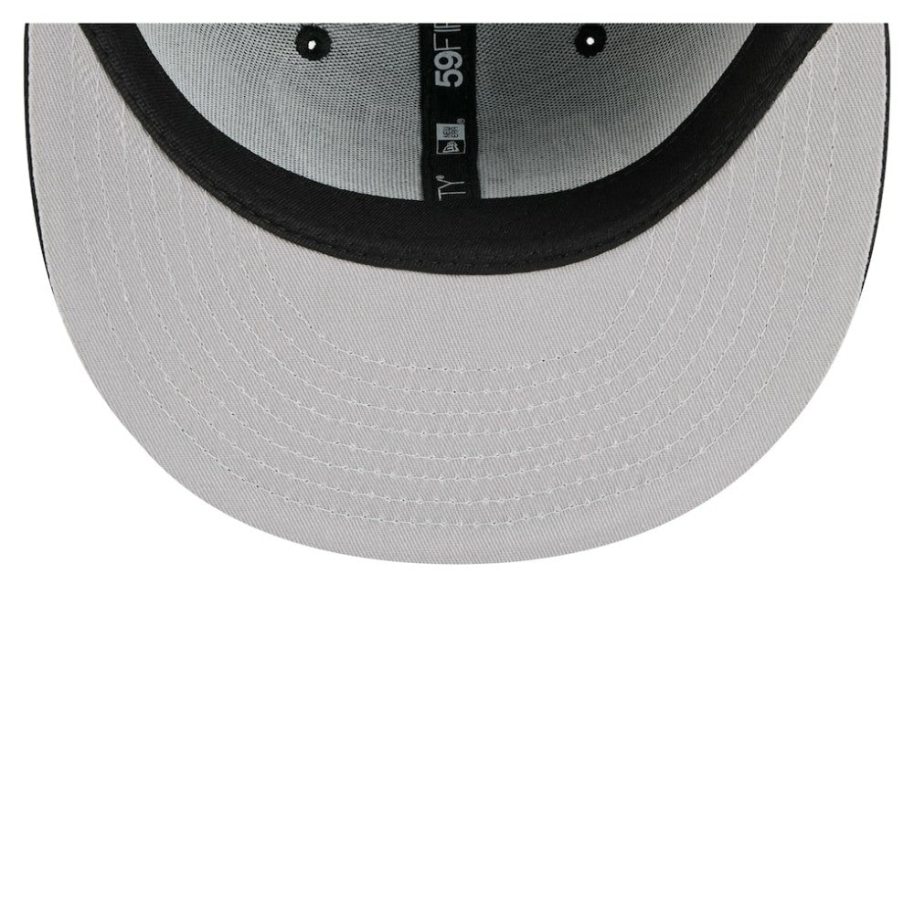Los Angeles Kings New Era Faded Lines 59FIFTY Fitted Hat Black