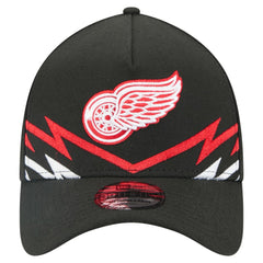Detroit Red Wings New Era 39THIRTY A-Frame Perforated Flex Hat Black