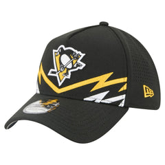 Pittsburgh Penguins New Era 39THIRTY A-Frame Perforated Flex Hat Black