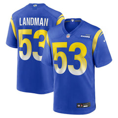 Nate Landman Los Angeles Rams Team Game Jersey - Royal | Nike on sale