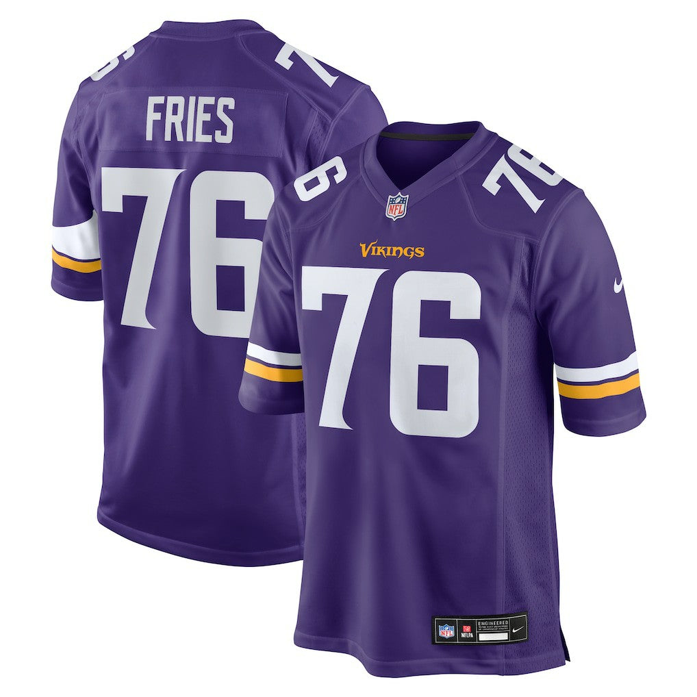 Will Fries Minnesota Vikings Team Game Jersey - Purple | Nike for sale