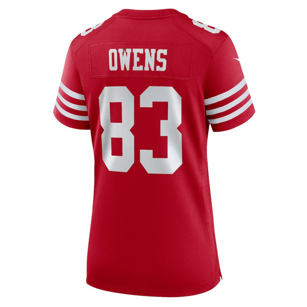 Terique Owens San Francisco 49ers Women's Team Game Jersey - Scarlet | Nike cheap