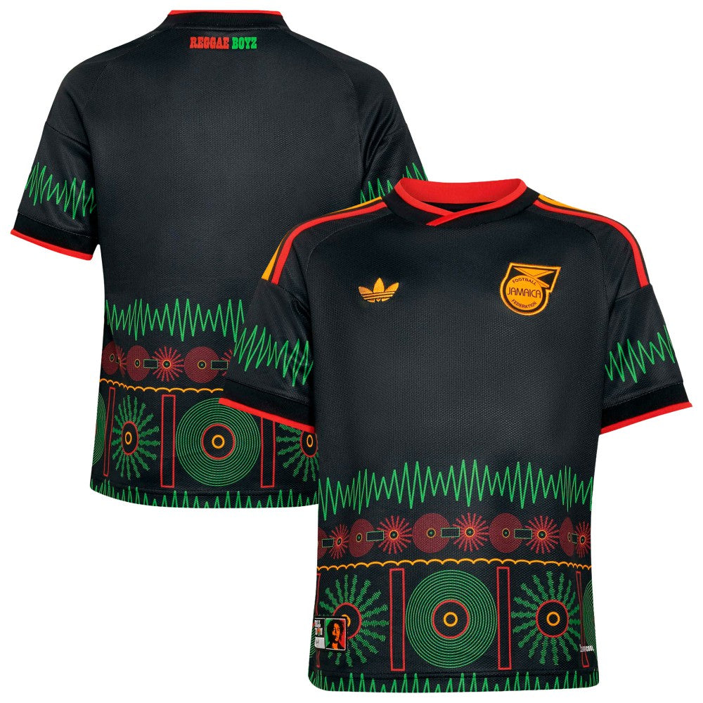 Jamaica National Team Youth 2026 Replica Jersey - Black | Adidas for sale