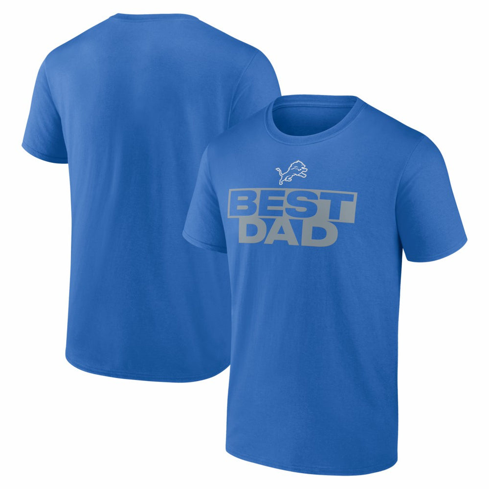 Detroit Lions Greatest Dad T-Shirt - Blue discount