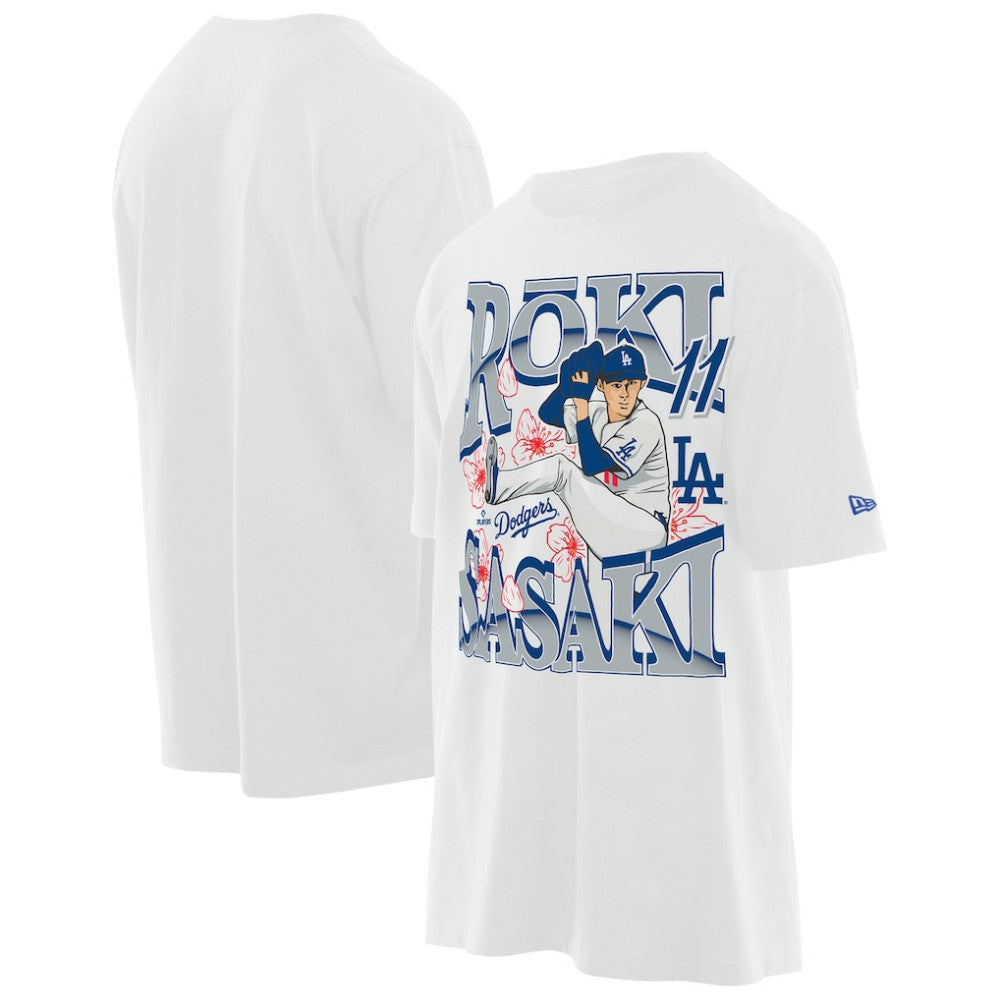 Roki Sasaki Los Angeles Dodgers Player T-Shirt - White | New Era