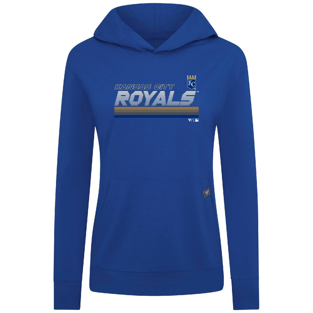Kansas City Royals Levelwear Women's Relay Breaker Pullover Hoodie - Royal