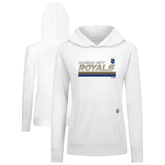 Kansas City Royals Levelwear Women's Relay Breaker Pullover Hoodie - White