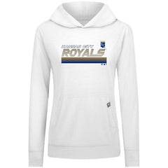 Kansas City Royals Levelwear Women's Relay Breaker Pullover Hoodie - White