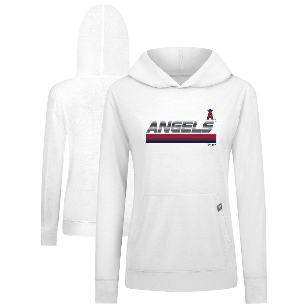 Los Angeles Angels Levelwear Women's Relay Breaker Pullover Hoodie - White