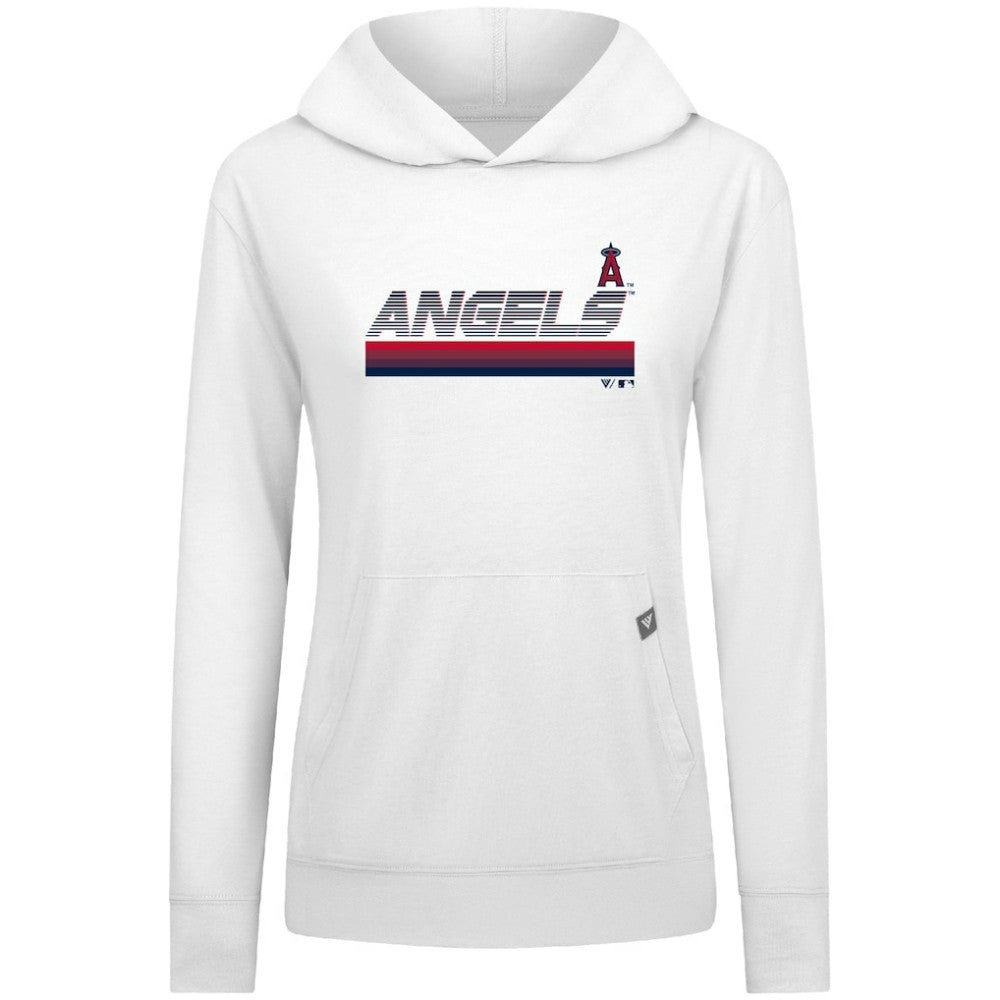 Los Angeles Angels Levelwear Women's Relay Breaker Pullover Hoodie - White