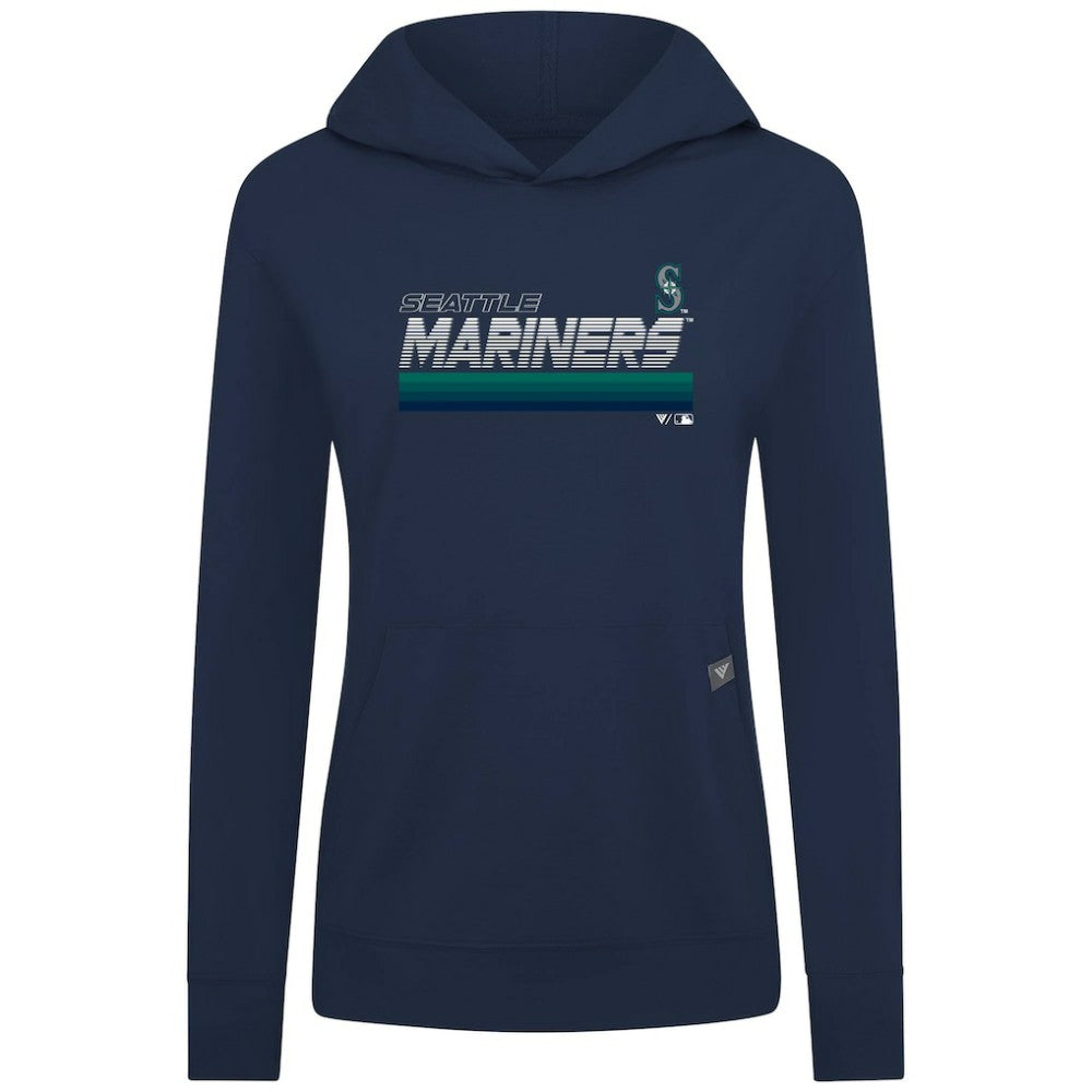 Seattle Mariners Levelwear Women's Relay Breaker Pullover Hoodie - Navy