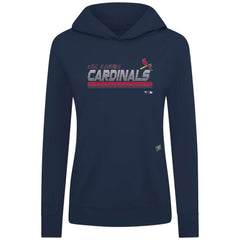 St. Louis Cardinals Levelwear Women's Relay Breaker Pullover Hoodie - Navy