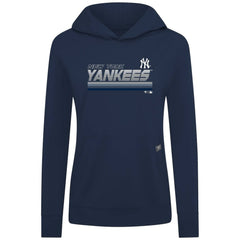 New York Yankees Levelwear Women's Relay Breaker Pullover Hoodie - Navy