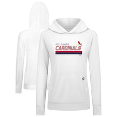 St. Louis Cardinals Levelwear Women's Relay Breaker Pullover Hoodie - White