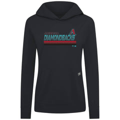 Arizona Diamondbacks Levelwear Women's Relay Breaker Pullover Hoodie - Black