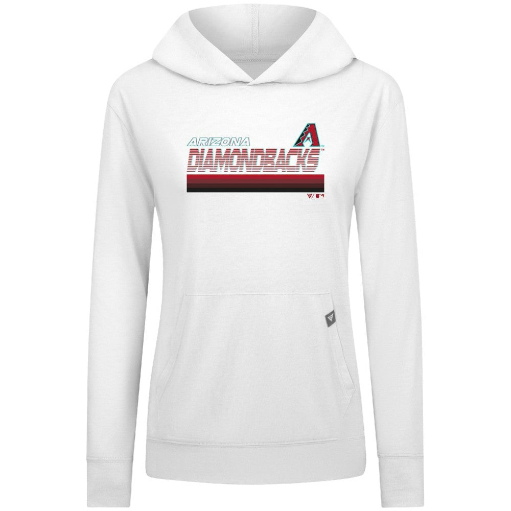Arizona Diamondbacks Levelwear Women's Relay Breaker Pullover Hoodie - White