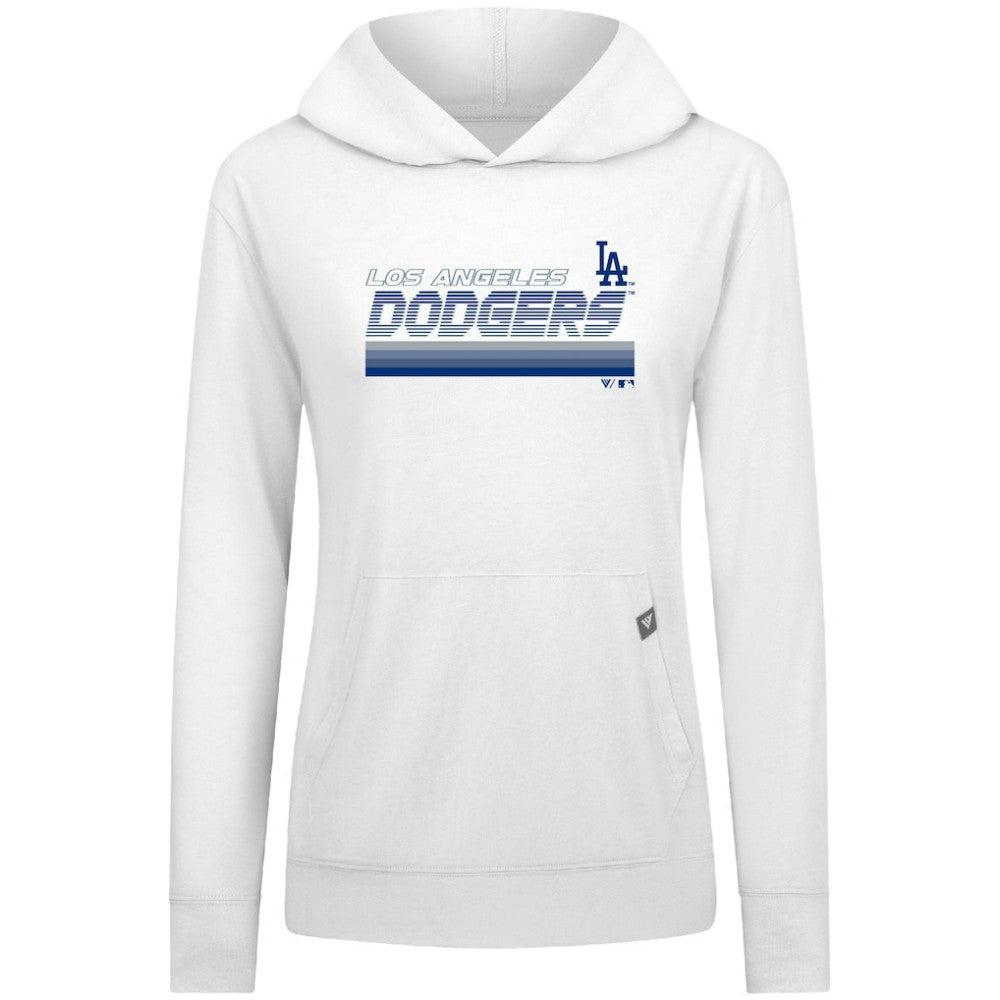 Los Angeles Dodgers Levelwear Women's Relay Breaker Pullover Hoodie - White