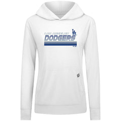 Los Angeles Dodgers Levelwear Women's Relay Breaker Pullover Hoodie - White