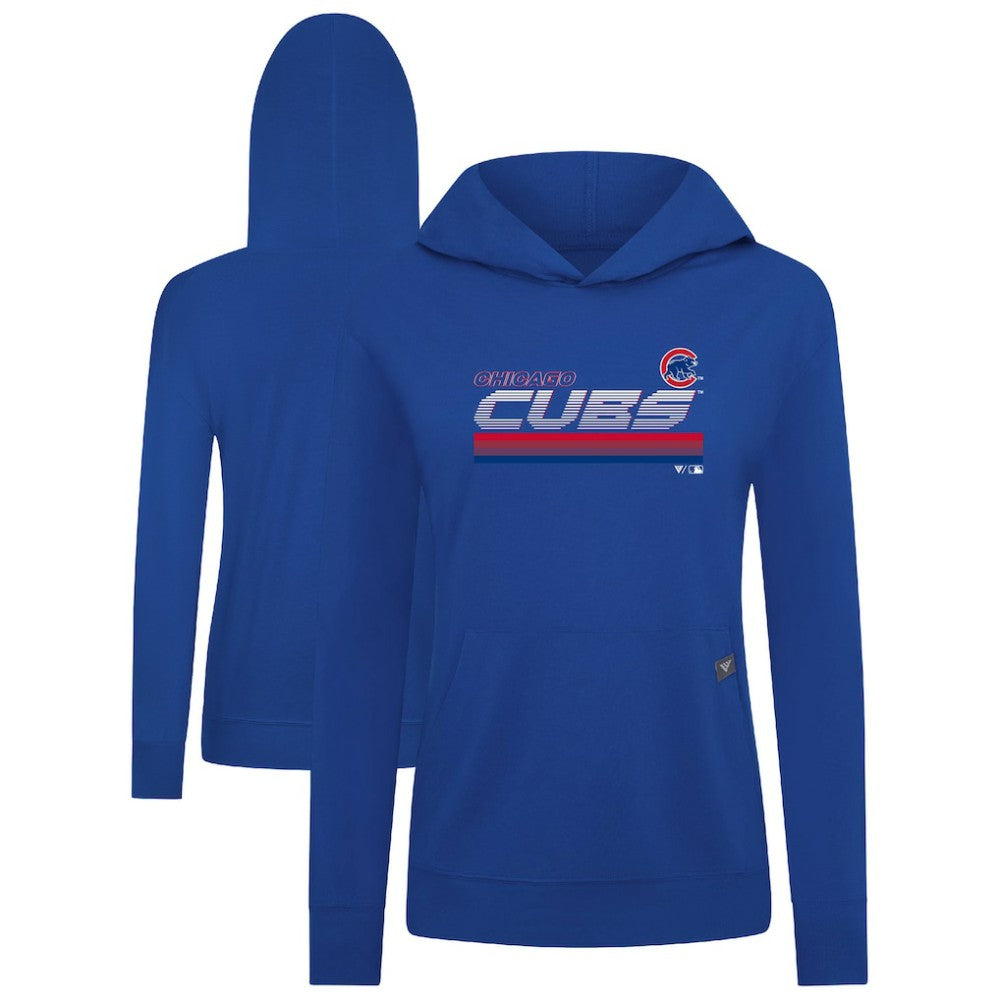Chicago Cubs Levelwear Women's Relay Breaker Pullover Hoodie - Royal
