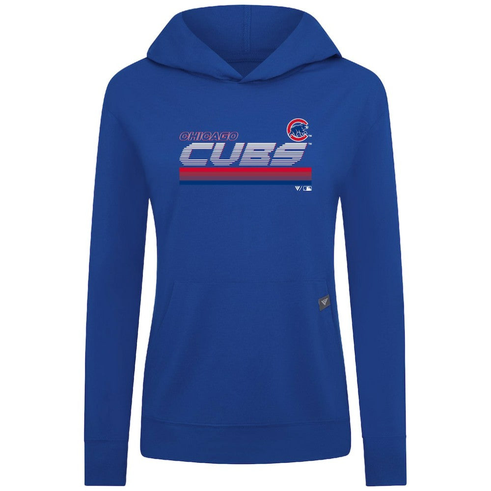 Chicago Cubs Levelwear Women's Relay Breaker Pullover Hoodie - Royal