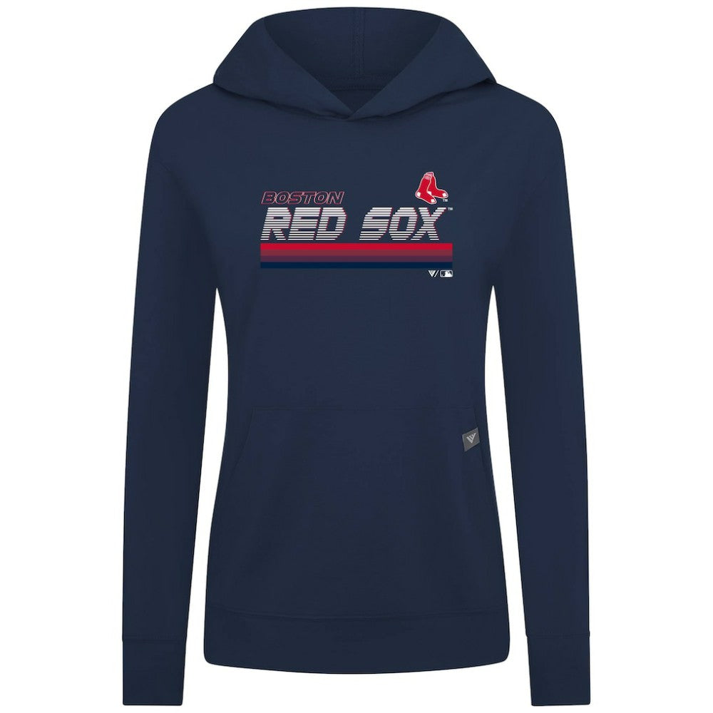 Boston Red Sox Levelwear Women's Relay Breaker Pullover Hoodie - Navy