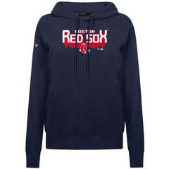 Boston Red Sox Levelwear Women's Adorn Retro 3D Pullover Hoodie - Navy