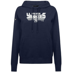 New York Yankees Levelwear Women's Adorn Retro 3D Pullover Hoodie - Navy