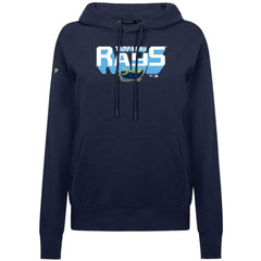 Tampa Bay Rays Levelwear Women's Adorn Retro 3D Pullover Hoodie - Navy