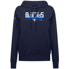 Toronto Blue Jays Levelwear Women's Adorn Retro 3D Pullover Hoodie - Navy