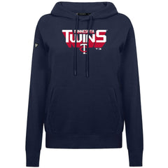 Minnesota Twins Levelwear Women's Adorn Retro 3D Pullover Hoodie - Navy