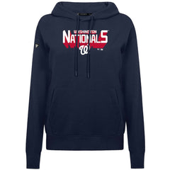 Washington Nationals Levelwear Women's Adorn Retro 3D Pullover Hoodie - Navy