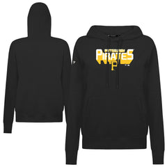 Pittsburgh Pirates Levelwear Women's Adorn Retro 3D Pullover Hoodie - Black
