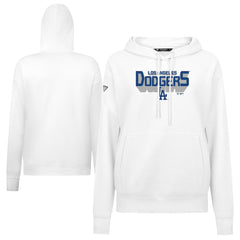 Los Angeles Dodgers Levelwear Women's Adorn Retro 3D Pullover Hoodie - White