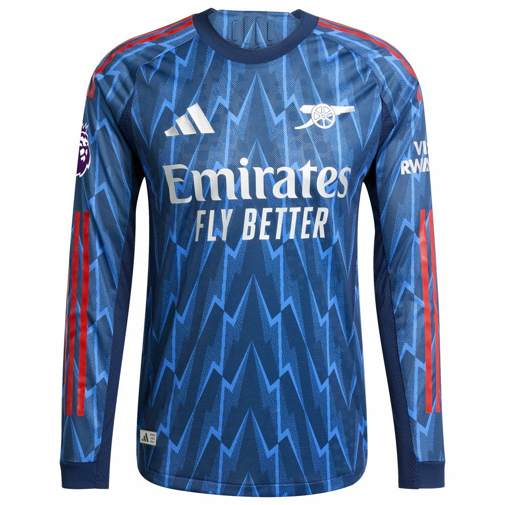 Arsenal 2025/26 Away Long Sleeve Jersey with Patch - Blue | Adidas for sale