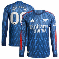 Arsenal 2025/26 Away Long Sleeve Custom Jersey - Blue | Adidas online