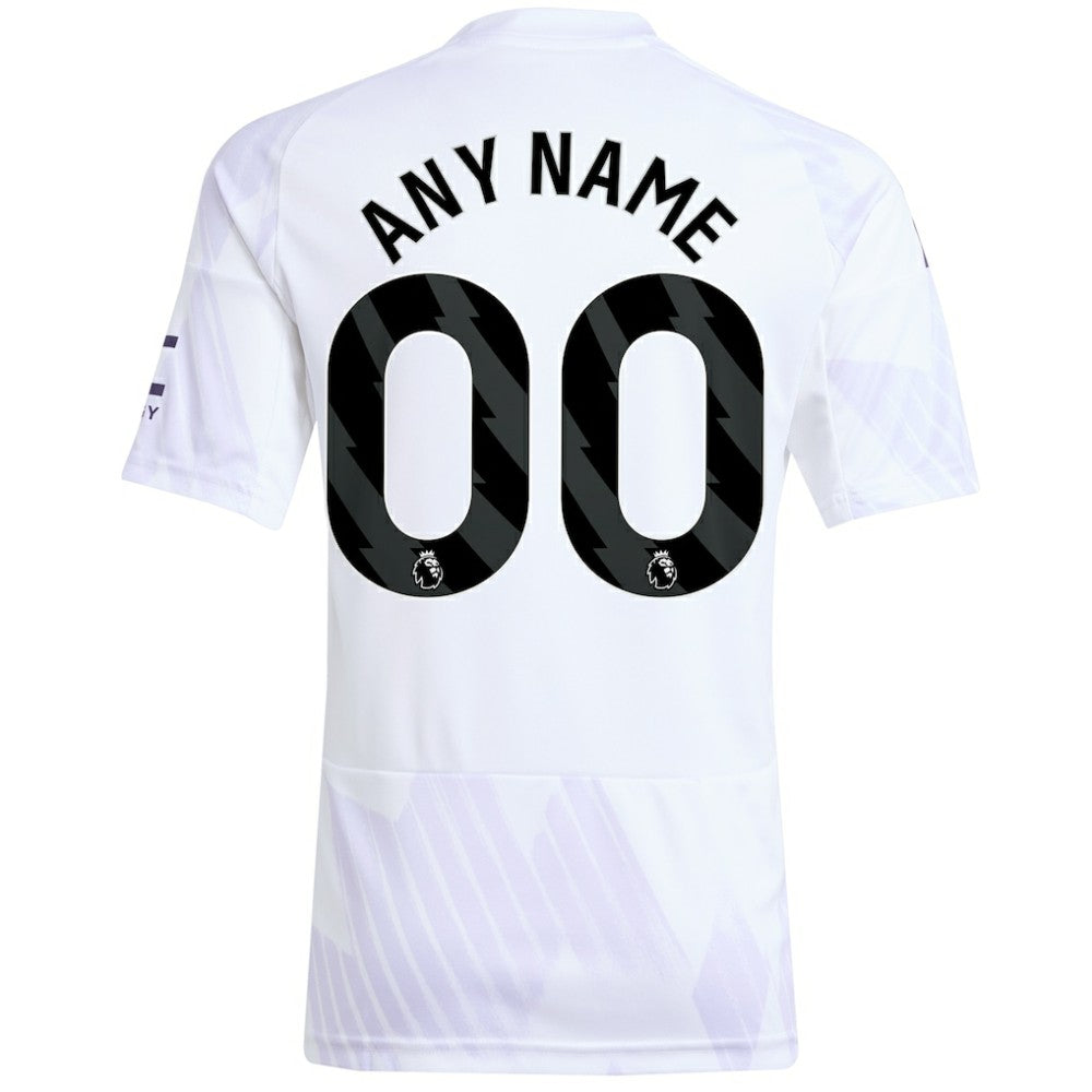 Manchester United Youth 2025/26 Away Replica Custom Jersey - White | Adidas outlet