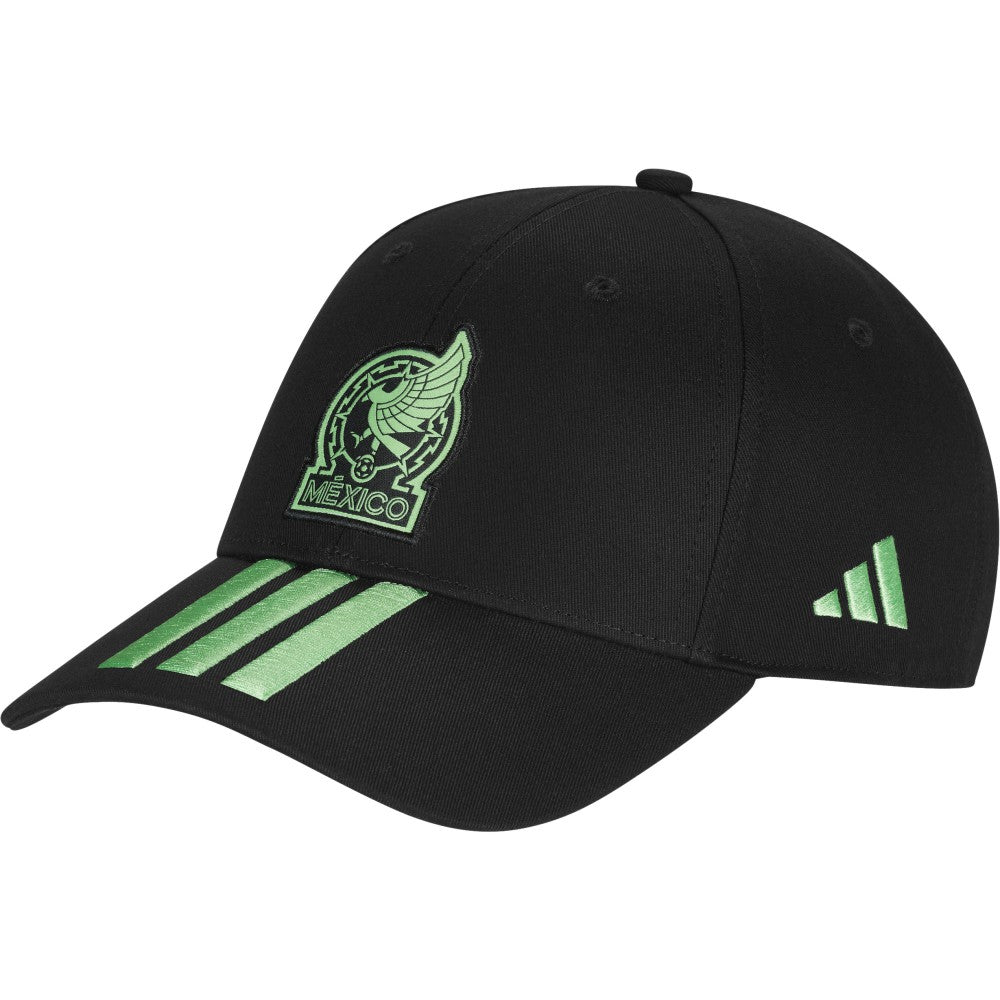 Mexico National Team Unisex FIFA x World Cup 2026 3 Stripes Baseball Adjustable Hat - Black | Adidas discount