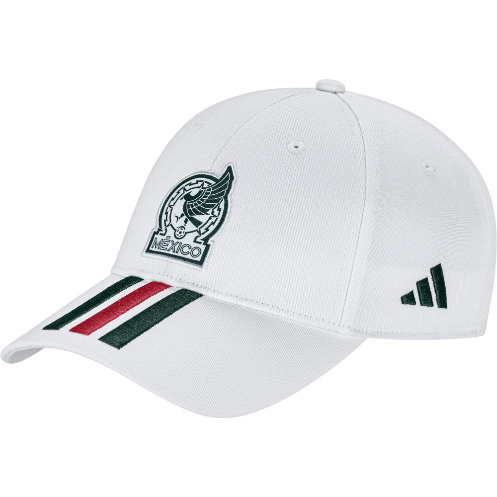 Mexico National Team Unisex FIFA x World Cup 2026 3 Stripes Baseball Adjustable Hat - White | Adidas discount