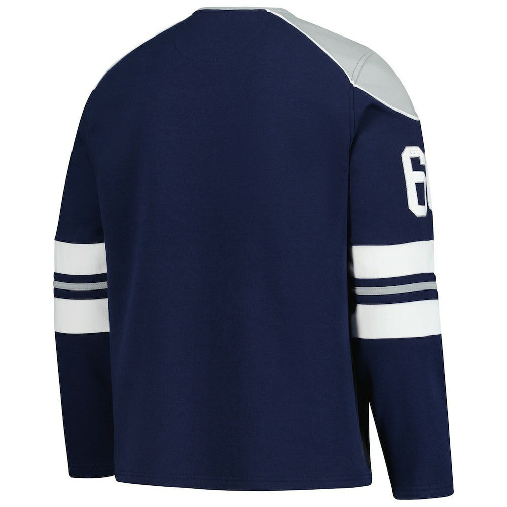 Dallas Cowboys G-III Sports by Carl Banks Adaptive Lord Stanley Crewneck Sweatshirt - Navy for sale