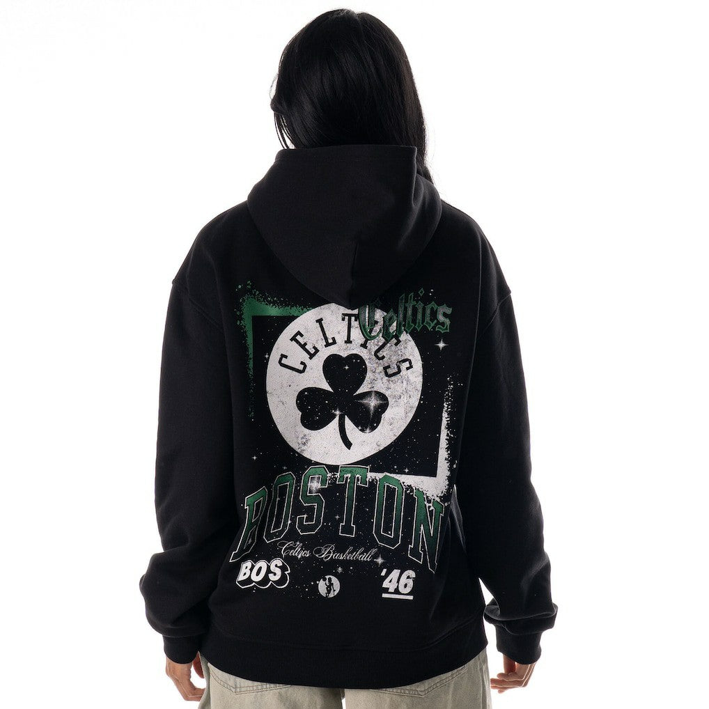 Boston Celtics The Wild Collective Unisex Splatter Premium Hoodie - Black sale