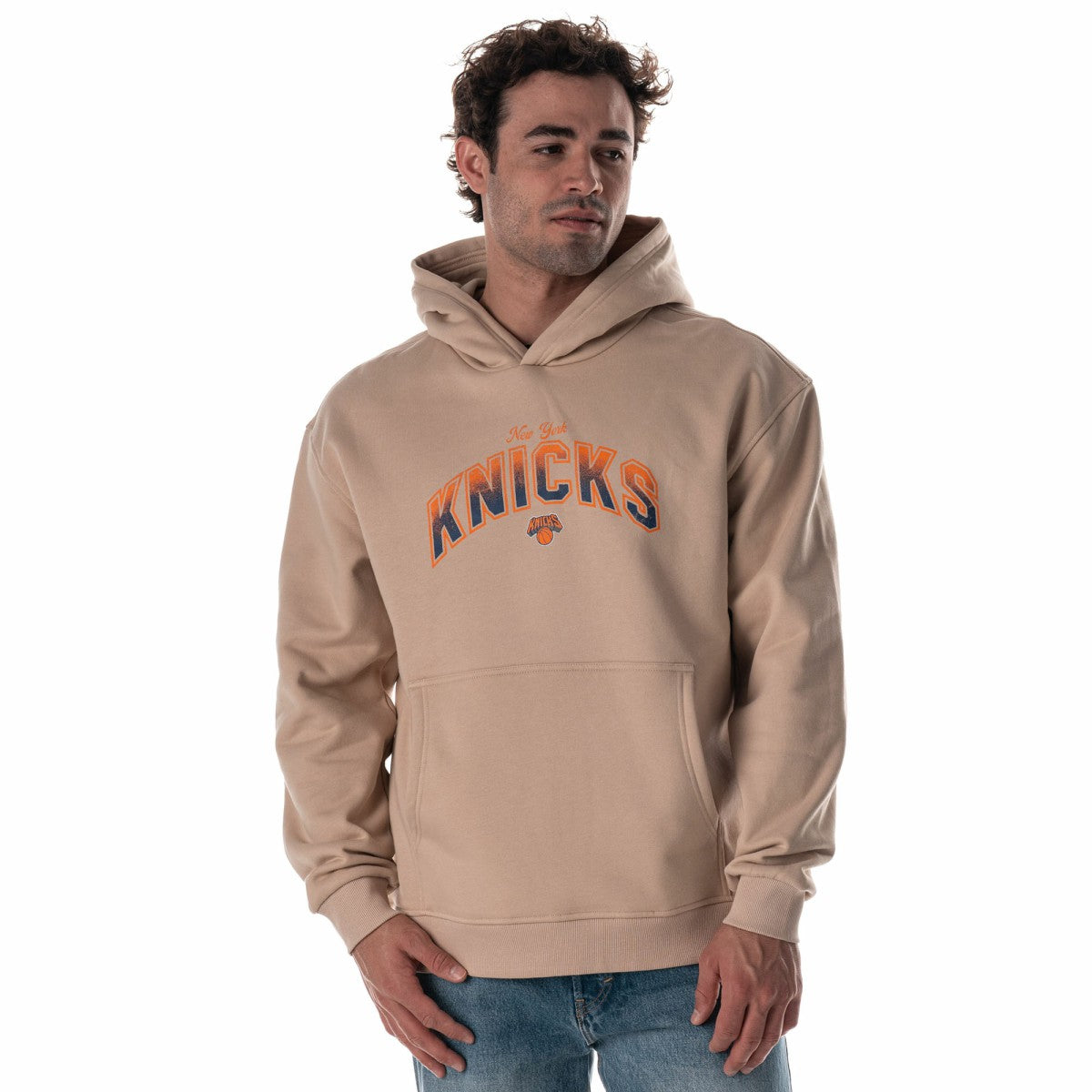 New York Knicks The Wild Collective Unisex Mantra Premium Hoodie - Tan sale