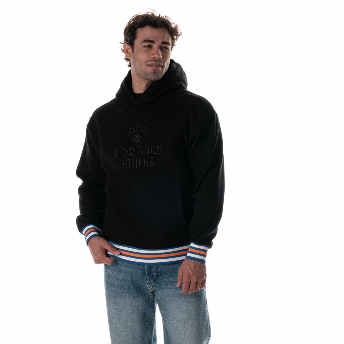 New York Knicks The Wild Collective Unisex Custom Rib Tonal Premium Hoodie - Black online