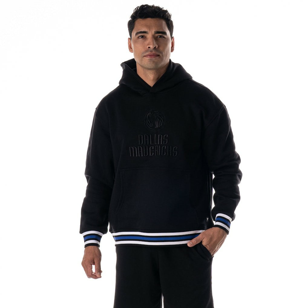 Dallas Mavericks The Wild Collective Unisex Custom Rib Tonal Premium Hoodie sale - Black for sale